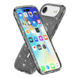 Husă pentru iPhone Air, pentru MagSafe, glitter, negru translucid