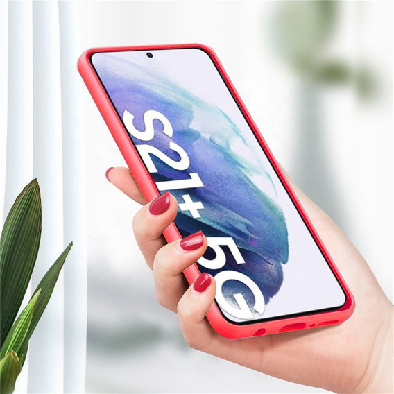 Husa pentru Samsung Galaxy S21+ Plus, Silicone Lite, roșu