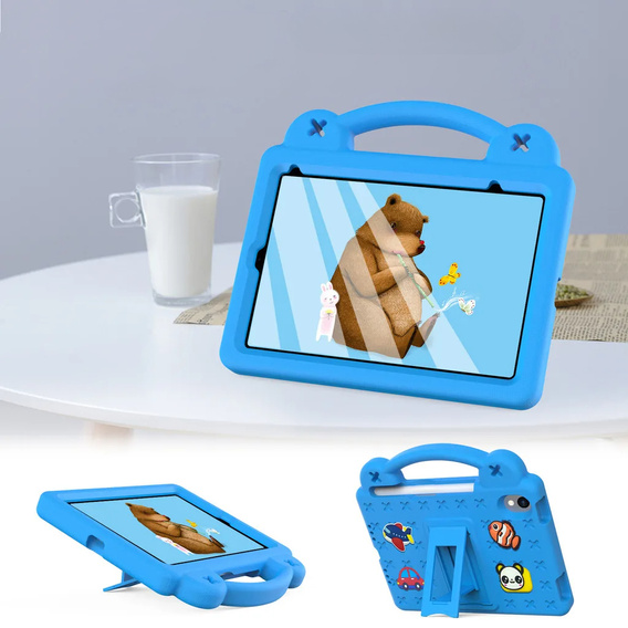 Husă pentru copii pentru iPad mini 8.3" 2021 (6 gen.) / iPad mini 8.3" 2024 (7 gen.), Cute Patterns, cu suport, albastru
