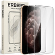 2x sticlă călită pentru iPhone 11 Pro, ERBORD 9H Hard Glass pe ecran