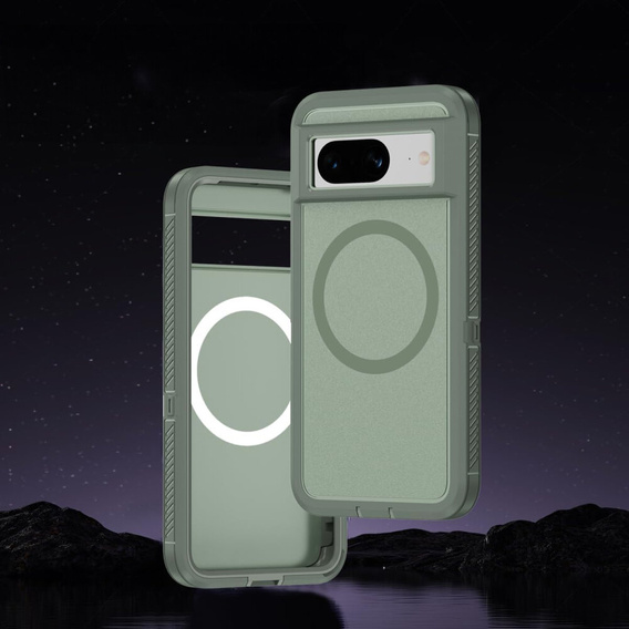 Carcasă cu ramă pentru Google Pixel 8A, pentru MagSafe, verde