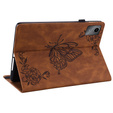 Husă pentru Lenovo Tab M11, Butterfly, maro