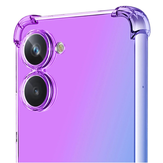 Husa pentru Realme 10 4G, Gradient Dropproof, Violet / albastru