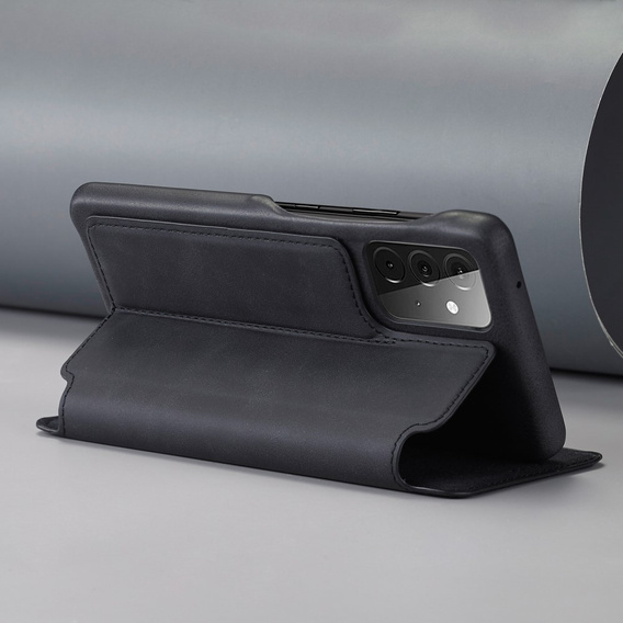 Cu clapetă pentru Samsung Galaxy A52 5G / 4G, LC.IMEEKE, negru
