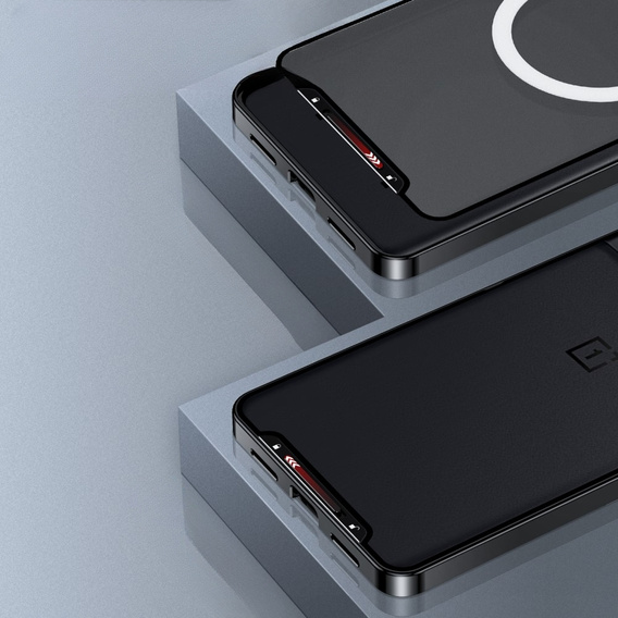 Carcasă de protecție pentru camera foto pentru OnePlus 11 5G, CamShield MagSafe, transparent / negru