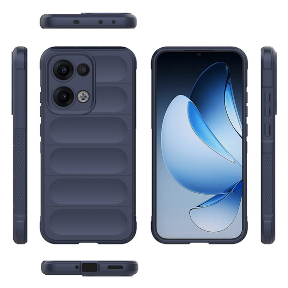 Huse pentru Oppo Reno 13, Gaming Shockproof, albastru închis