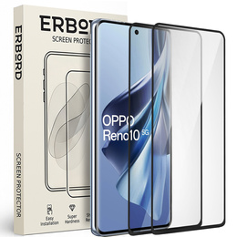 2x sticlă călită pentru Oppo Reno 10 / 10 Pro, ERBORD 3D pentru întregul display