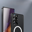 Carcasă de protecție pentru camera foto pentru Samsung Galaxy Note 20 Ultra, CamShield MagSafe, transparent / negru