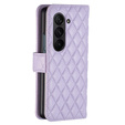 Cu clapetă pentru Samsung Galaxy Z Fold6 5G, Wallet, BINFEN COLOR, violet