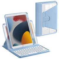 Carcasă + tastatură iPad 10.2 2021 / 2020 / 2019 7/8/9 gen, albastru