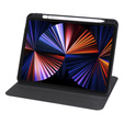 Husă pentru iPad Pro 11" 2022/2021/2020 (4/3/2 gen.), cu spațiu pentru stylus, rotativ la 360 °, negru