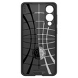 Carcasa Spigen pentru Samsung Galaxy S25 Edge, Liquid Air, negru + 9H Tempered Glass