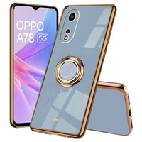 Huse pentru Oppo A78 5G, Electro Ring, albastru