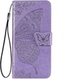 Carcasă Flap pentru Oppo Reno 14F, portofel, Butterfly, violet