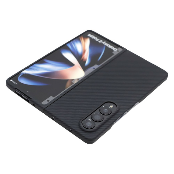 Husă pentru Samsung Galaxy Z Fold 4 5G, Aramid Fiber Cover, negru