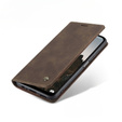 Husa CASEME pentru Samsung Galaxy M33 5G, Leather Wallet Case, maro