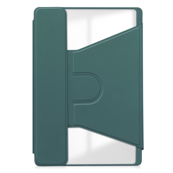 Husă pentru tastatură pentru Lenovo Tab M11, Rotary 360° Leather, verde închis