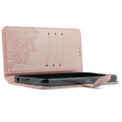 Cu clapetă pentru Oppo A58 4G, Mandala, roz rose gold