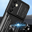 Husă blindată pentru Samsung Galaxy A05s, Camera Slide Card Slot, negru