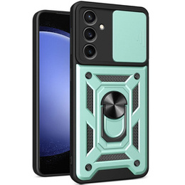 Husă blindată pentru Samsung Galaxy S23 FE, CamShield Slide, verde