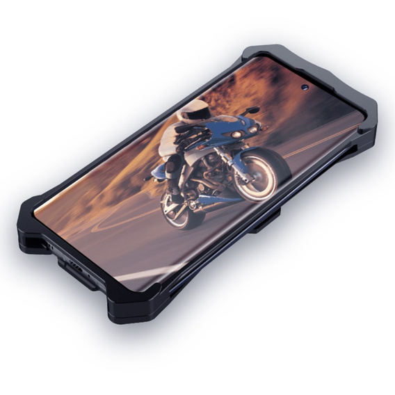 Husă blindată pentru Motorola Edge 40 Neo, Aluminum Alloy, negru
