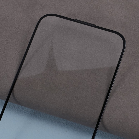 Sticlă temperată 3D pentru iPhone 15 Pro Max, cu capac pentru difuzor, negru