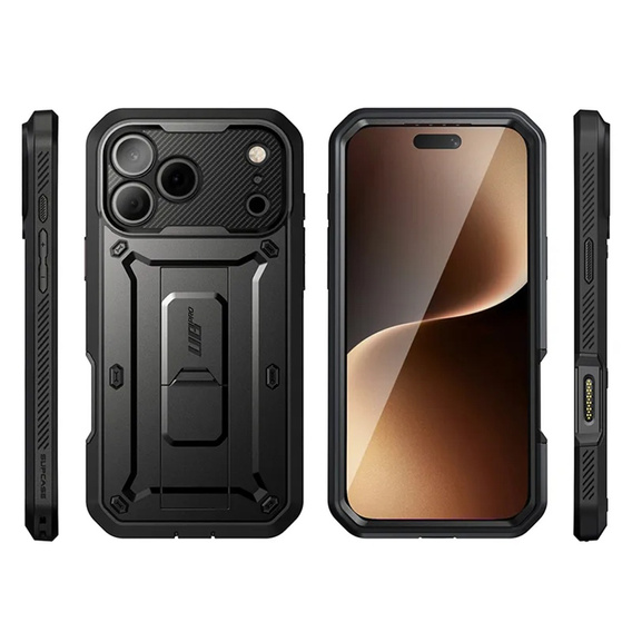 Carcasă Supcase pentru iPhone 17 Pro Max, Unicorn Beetle Pro, negru
