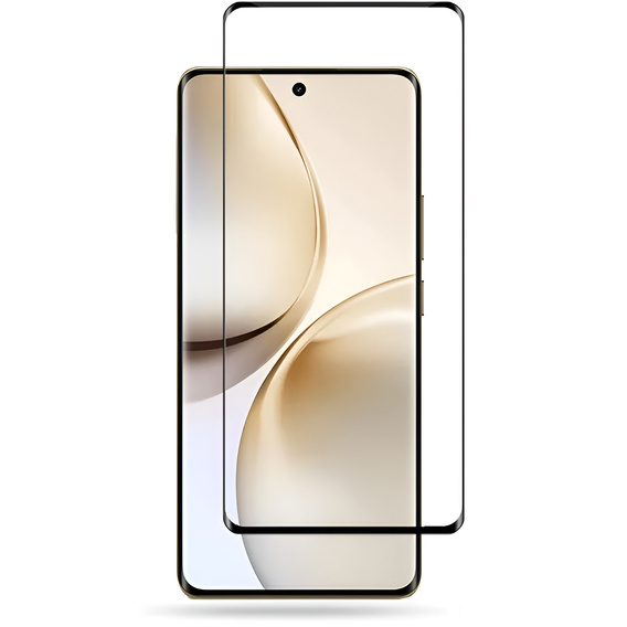 Sticlă călită 3D pentru Realme 14 Pro 5G, cadru negru