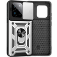 Husă blindată pentru Realme GT 7 Pro, CamShield Slide, de argint