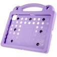 Husă pentru copii pentru Apple iPad Air 11" 6 gen. 2024, Cute Patterns, cu suport, violet