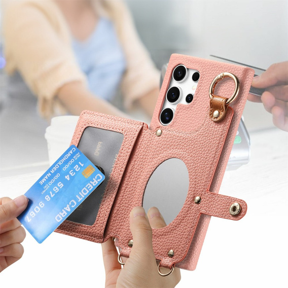 Huse pentru Samsung Galaxy S25 Ultra, GKK Leather, negru