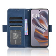 Cu clapetă pentru Motorola Edge 50 Neo / Motorola ThinkPhone 25, Card Slot, albastru închis