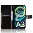 Cu clapetă pentru Xiaomi Redmi A3, Crazy Horse Wallet, negru