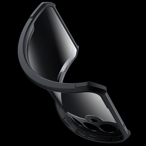 Carcasa pentru Samsung Galaxy A56, AntiDrop Hybrid, negru + sticlă temperată 9H