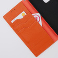 Husă din piele pentru Samsung Galaxy S20 Ultra, ERBORD Grain Leather, portocaliu