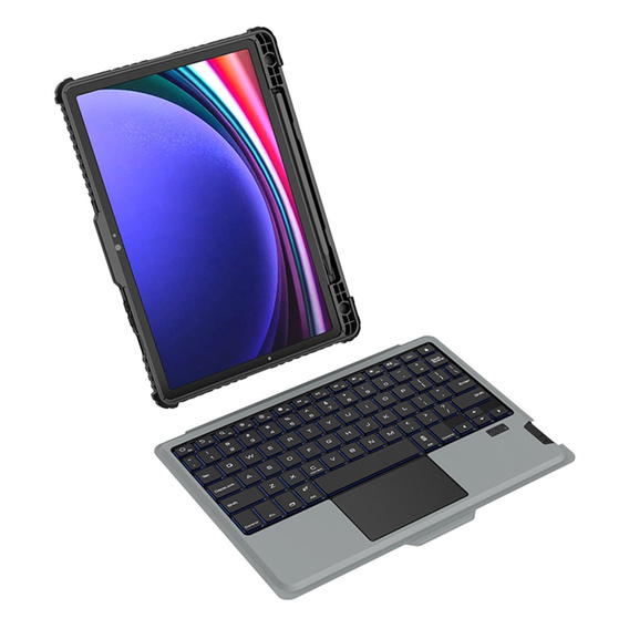 Carcasă + tastatură Galaxy Tab S9, NILLKIN Bumper Pen Slot, negru