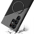 Huse pentru Samsung Galaxy S22 Ultra, Magsafe Slim Carbon, negru / gri