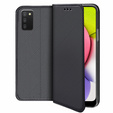 Cu clapetă pentru Samsung Galaxy A03s, Wallet Smart Magnet, albastru