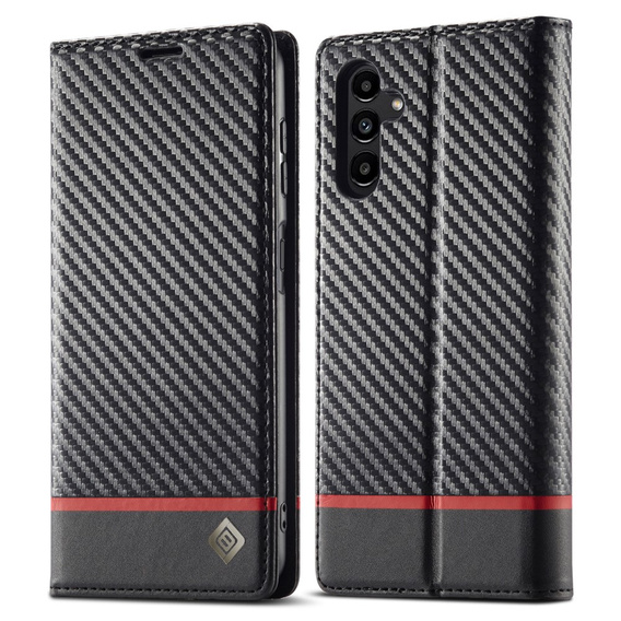 Carcasă cu clapetă pentru Samsung Galaxy S25, Carbon LC.IMEEKE, negru