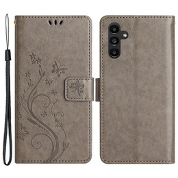 Cu clapetă pentru Samsung Galaxy A55 5G, Wallet, Butterfly, violet