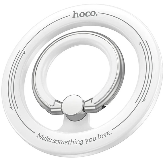 Suport magnetic HOCO GH1 pentru deget cu funcție de suport – alb