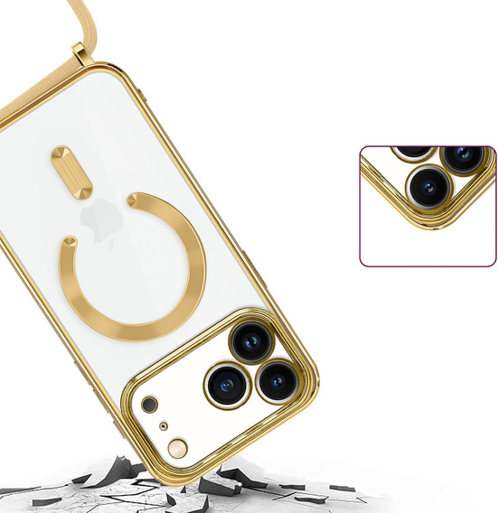 Electro MagSafe caz + lanyard pentru iPhone 17 Pro Max