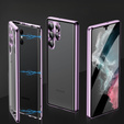 Husa pentru Samsung Galaxy S23 Ultra, Magnetic Dual Glass, violet
