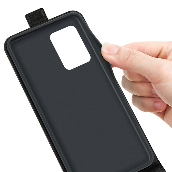 Cu clapetă pentru Xiaomi Redmi Note 12 Pro+ 5G, Flip, negru
