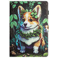Husă pentru Lenovo Tab M11, cu clapetă, corgi dog