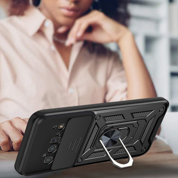 Husă blindată pentru Google Pixel 6 Pro, CamShield Slide, negru