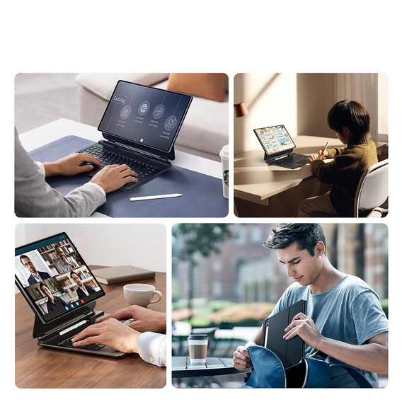 Carcasă cu tastatură Bluetooth Dux Ducis pentru Samsung Galaxy Tab S10 Ultra / S9 Ultra / S8 Ultra