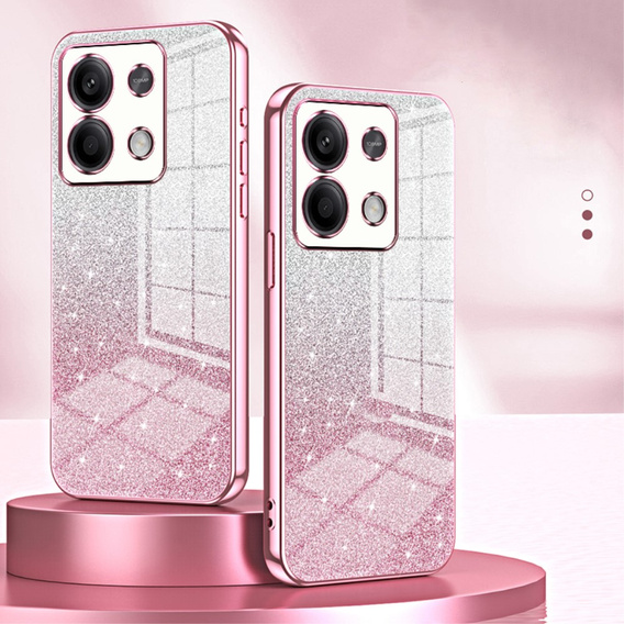 Husa pentru Xiaomi Redmi Note 13 5G, Glitter Case CamShield, roz