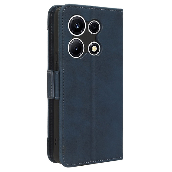 Cu clapetă pentru Infinix Note 30 VIP, Card Slot, albastru închis