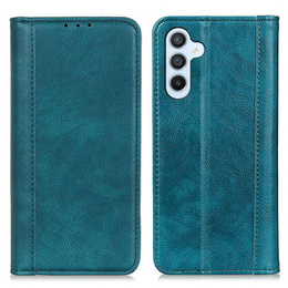 Huse pentru Samsung Galaxy A35 5G, Wallet Litchi Leather, verde